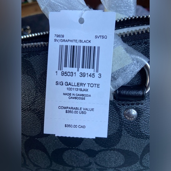 🏷️ COACH BLACK BAG~BRAND NEW WITH TAGS AND INSIDE SHIPPING BAG! - Picture 8 of 11